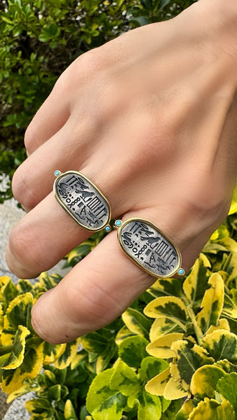 Elips Hiyeroglif Yüzük