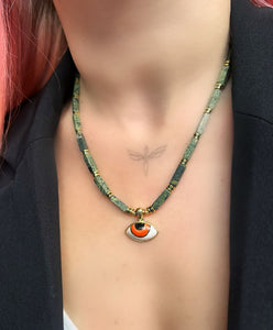 Orange Eye Kolye