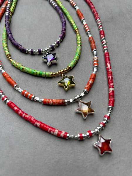 Rainbow Star Kolye
