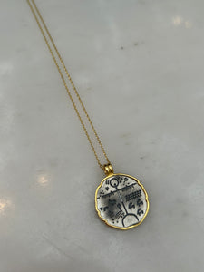 Gold & Oksit Şaman Kolye