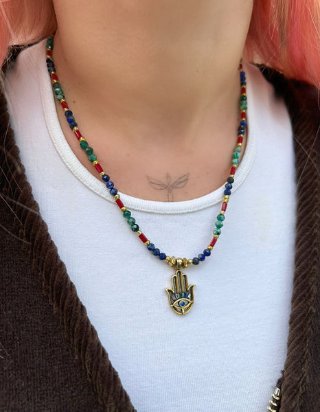 Otantik Hamsa Kolye