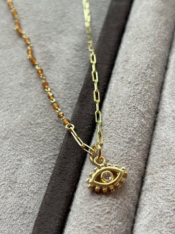Mini Gold Eye Kolye