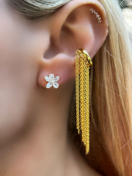 Dancing Chains Kıkırdak Küpe