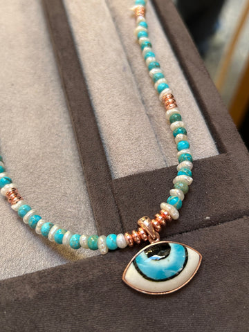 Turquoise Eye Kolye