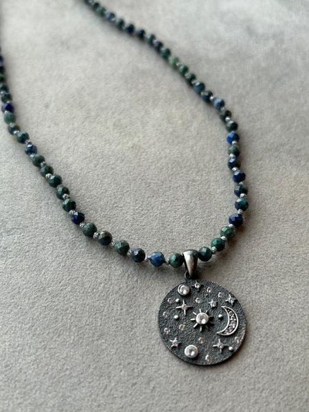Universe Lapis Lazuli Kolye
