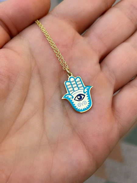 Mineli Mini Hamsa Kolye