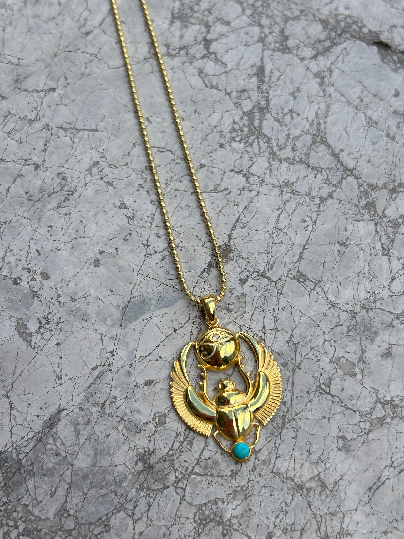 Golden Scarab Kolye