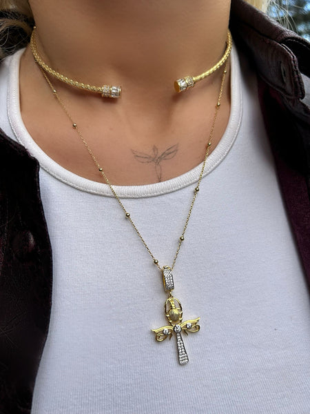 Scarab Ankh Kolye