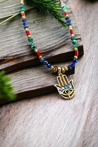 Otantik Hamsa Kolye