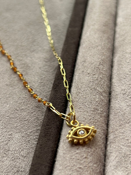 Mini Gold Eye Kolye