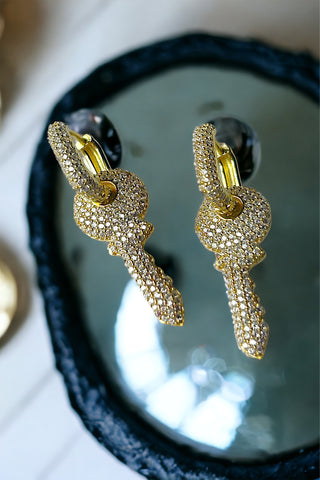 Golden Key Küpe