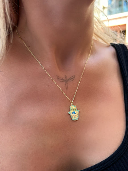 Mineli Mini Hamsa Kolye