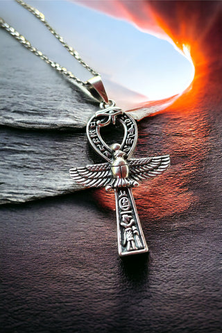 Falcon & Horus Ankh Kolye