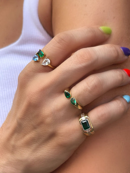 Jade Serçe Parmak Yüzük