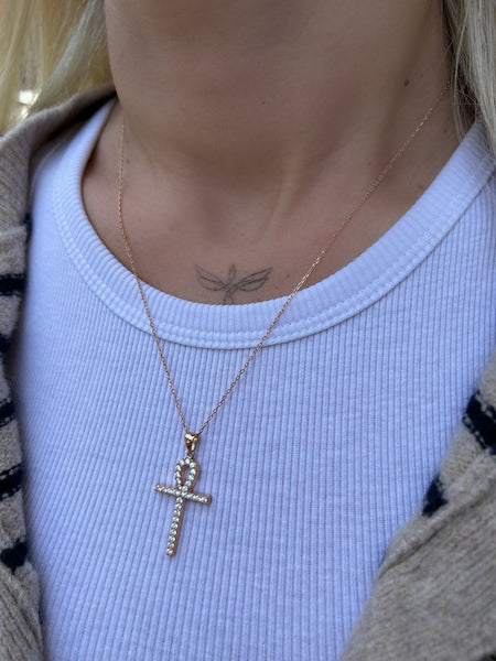 Zirkon Ankh Kolye