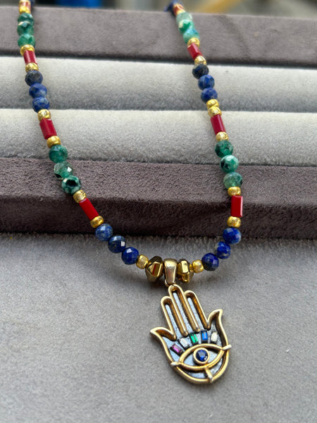 Otantik Hamsa Kolye