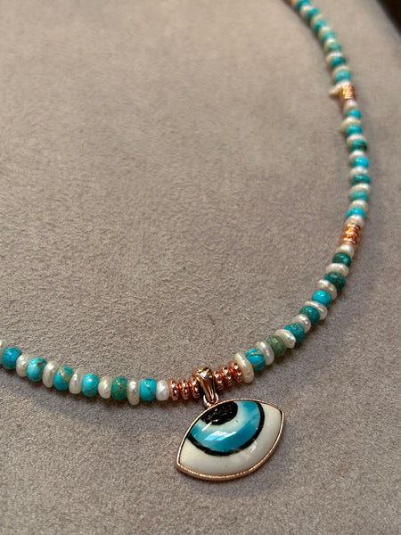 Turquoise Eye Kolye