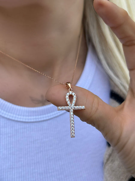 Zirkon Ankh Kolye
