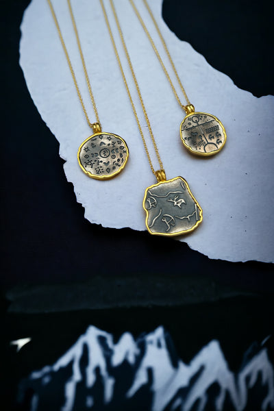 Gold & Oksit Şaman Kolye
