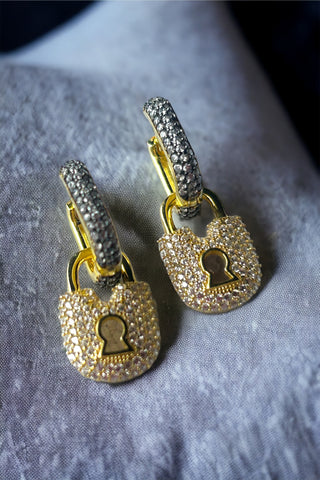 Golden Lock Küpe