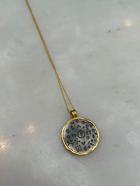 Gold & Oksit Şaman Kolye