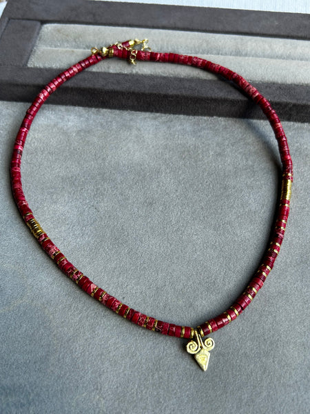 Ruby Etnik Kolye