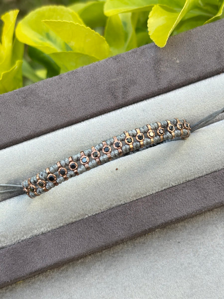 Stony Dot Erkek Makrome Bileklik