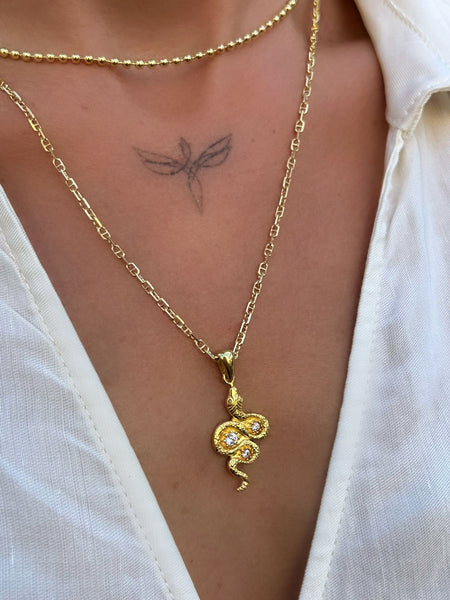 Tria Serpent Kolye