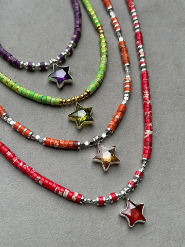 Rainbow Star Kolye