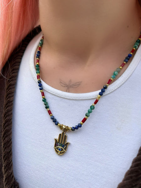 Otantik Hamsa Kolye