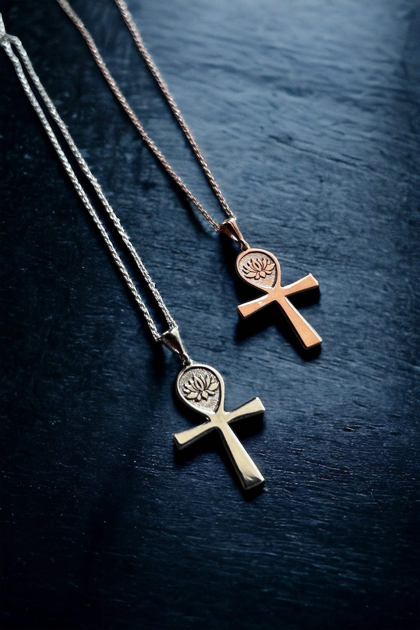 Lotus Plaka Ankh Kolye