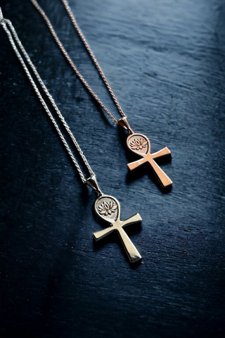Lotus Plaka Ankh Kolye