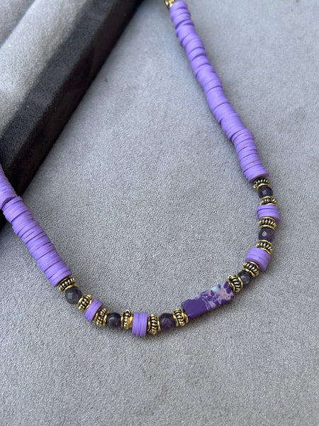 Purple Stone Kolye