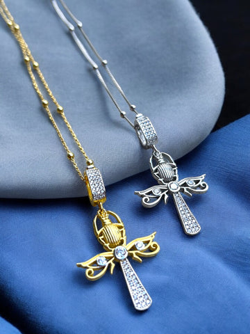 Scarab Ankh Kolye