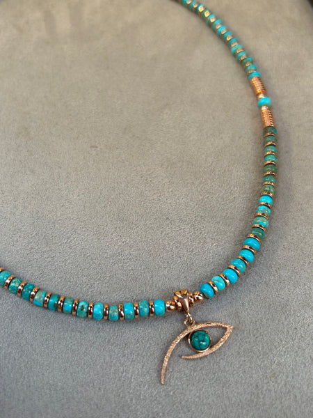 Turquoise Eye Kolye