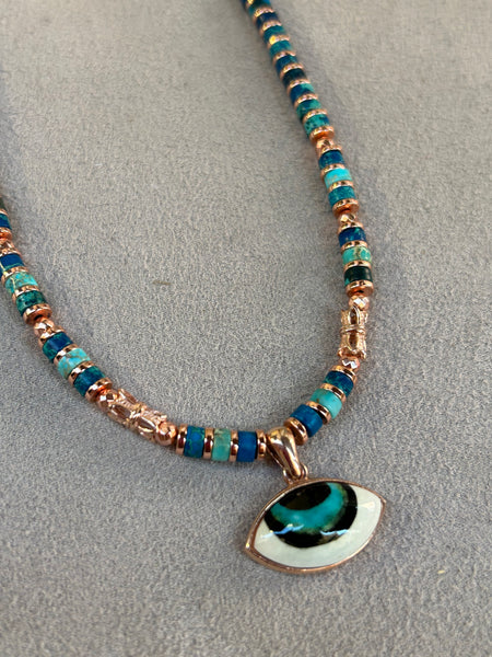 Ocean Ceramic Eye Kolye