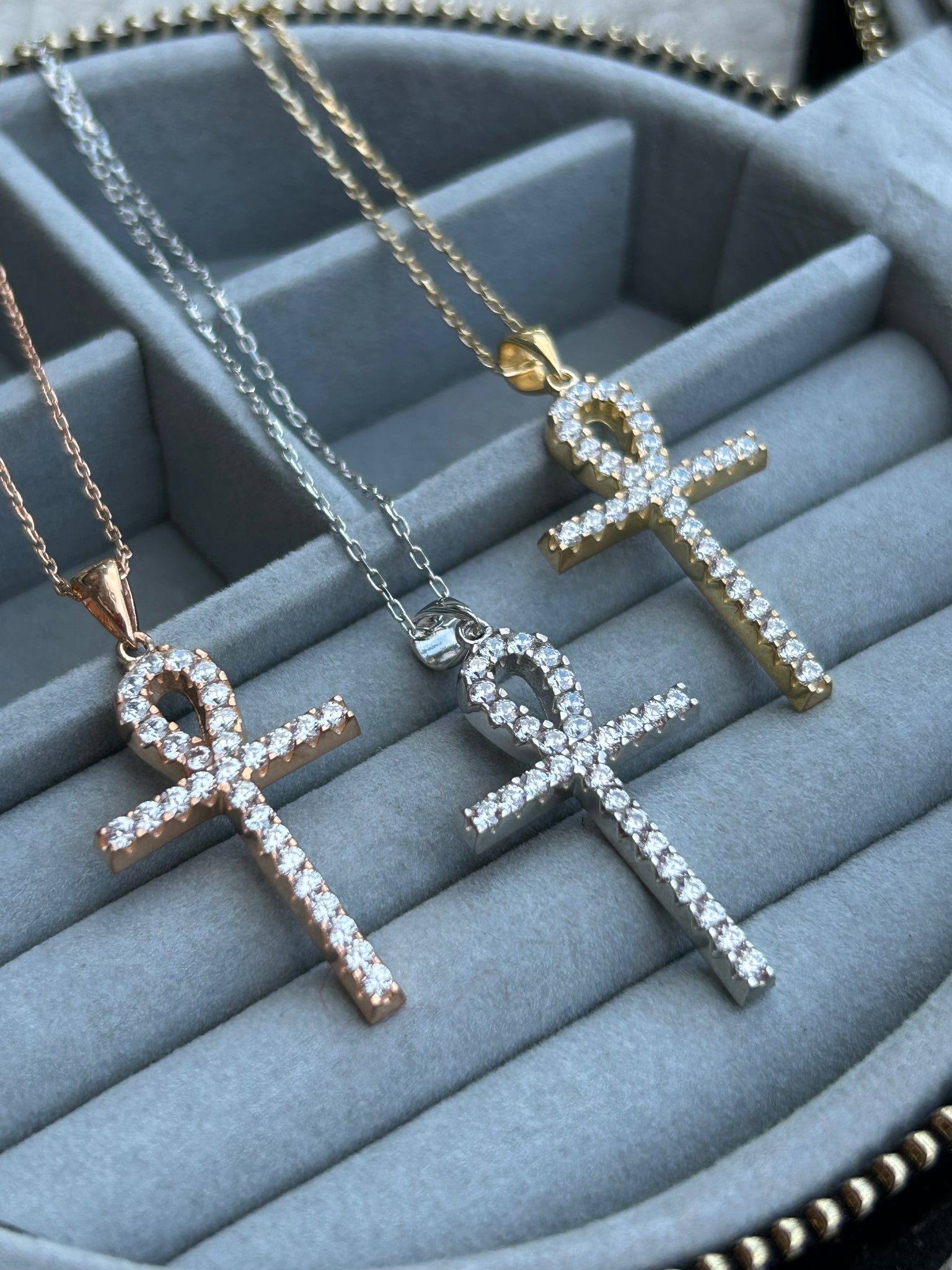 Zirkon Ankh Kolye