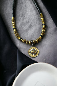 Gold & Black Eye Kolye