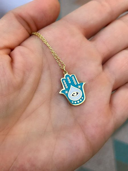 Mineli Mini Hamsa Kolye