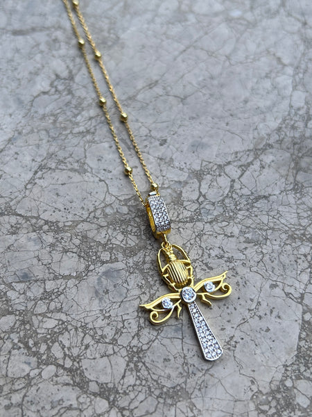 Scarab Ankh Kolye