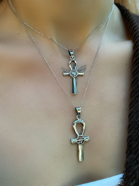 Bold Ankh & Ra Kolye