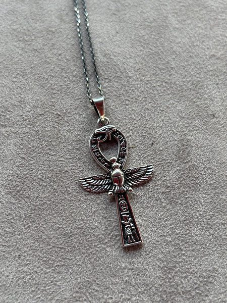 Falcon & Horus Ankh Kolye