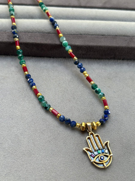 Otantik Hamsa Kolye
