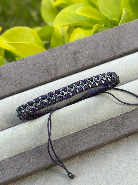 Stony Dot Erkek Makrome Bileklik