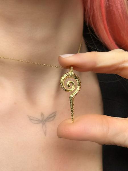 Spiral Sembol Kolye