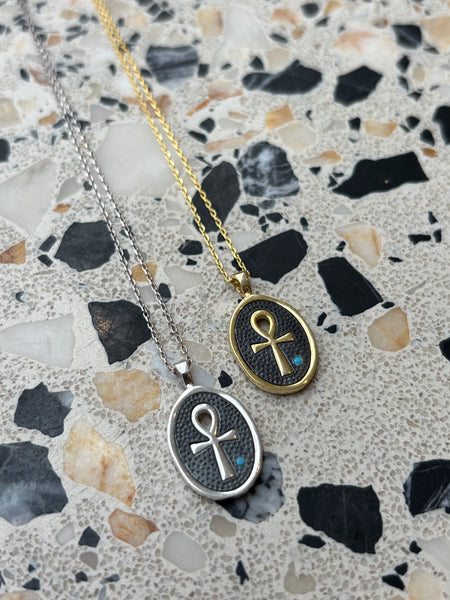 Mini Plaka Ankh Kolye