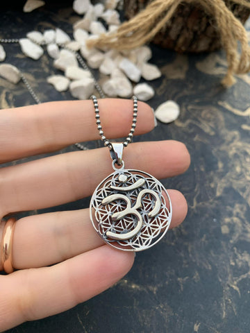 Unisex Yaşam Çiçeği Kolye