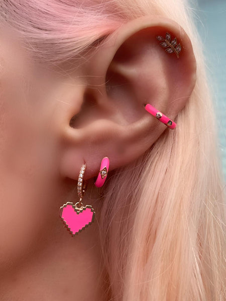 Candy Mini Kalp Küpe