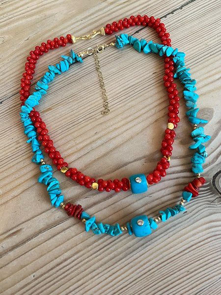 Coral Blue Kolye