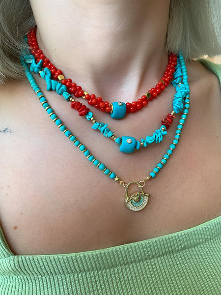 Coral Blue Kolye